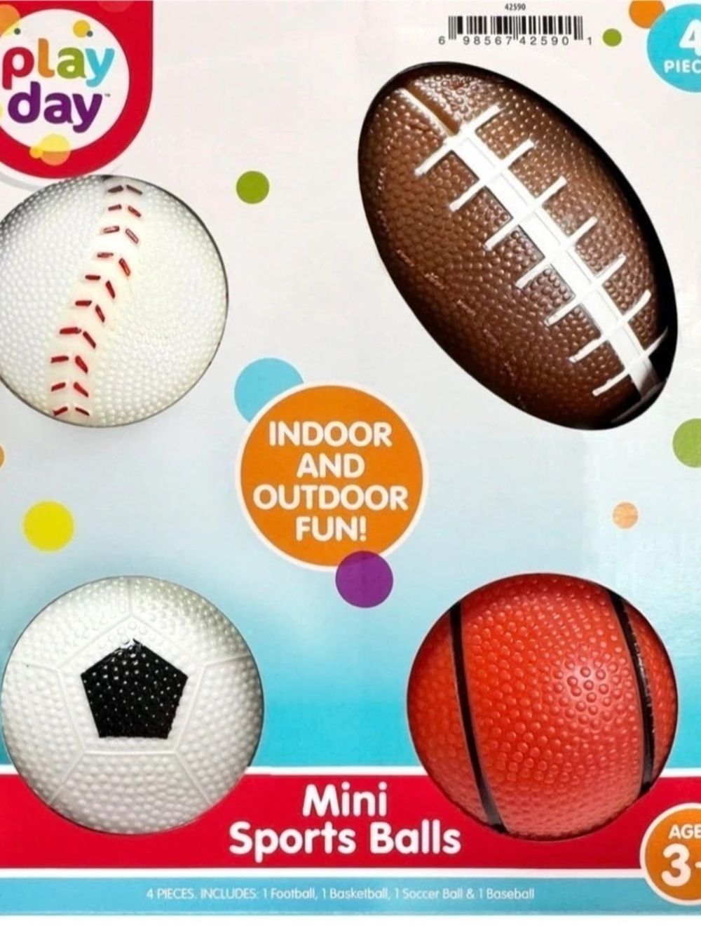 Play Day Inflatable Children's Mini Sports Ball Set